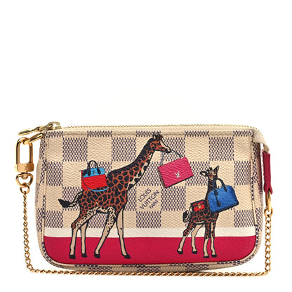Louis Vuitton Damier Azur 2017 Christmas Animation Mini Pochette Accessories 1 of 9
