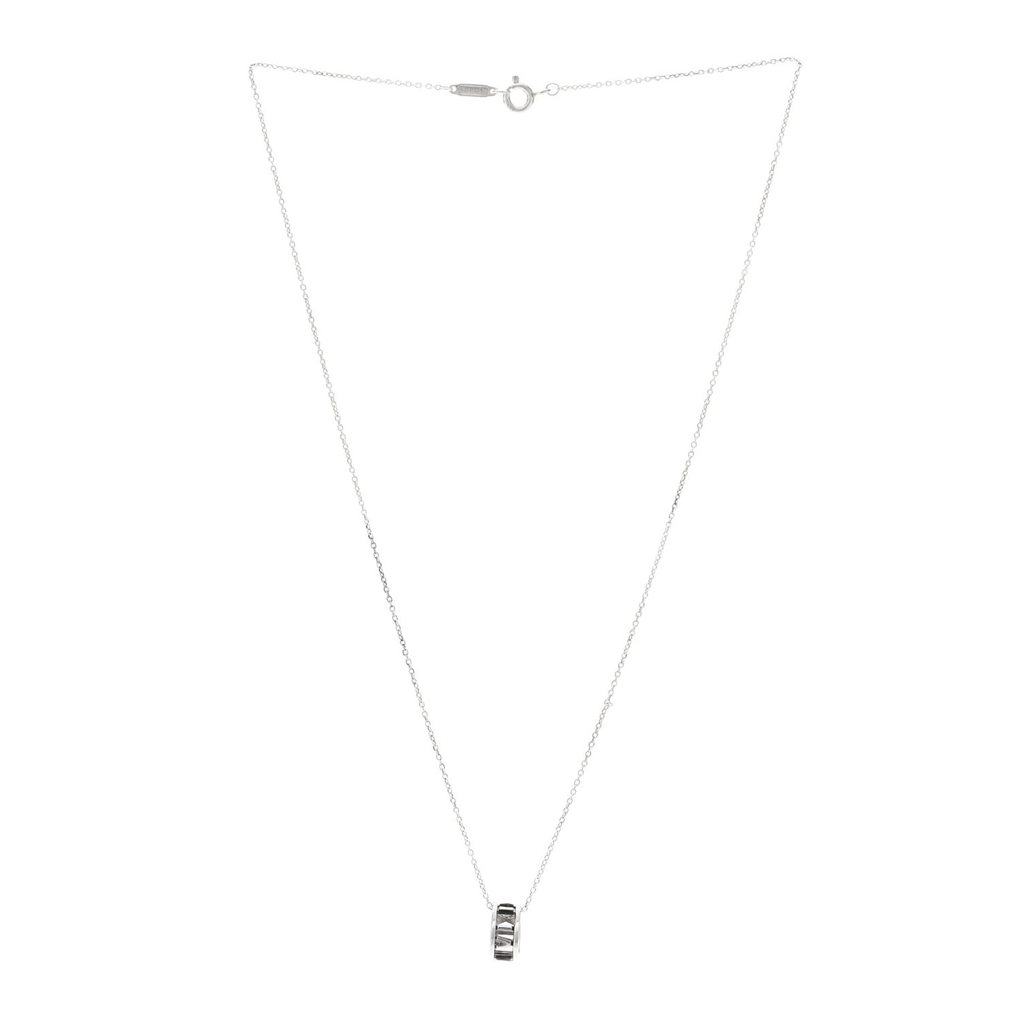 Sterling Silver Atlas Open Pendant Necklace