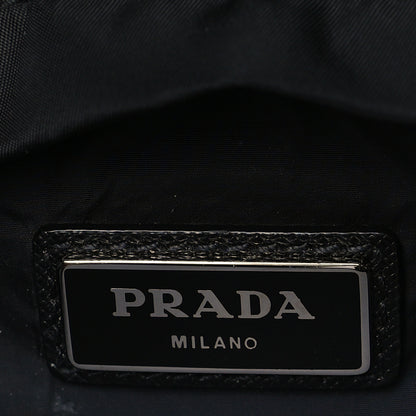 Prada Tessuto Nylon Flat Flap Messenger Bag Black 6 of 9