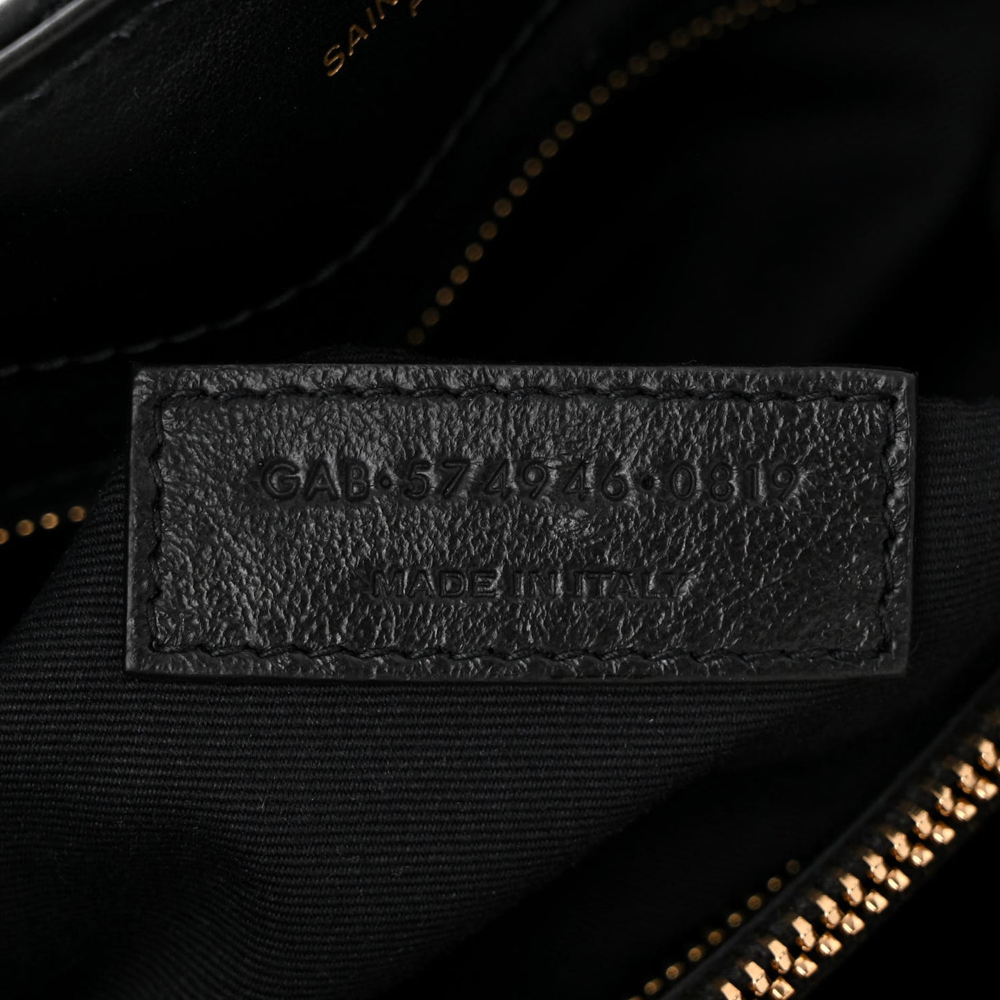 Calfskin Y Quilted Monogram Medium Loulou Chain Satchel Black