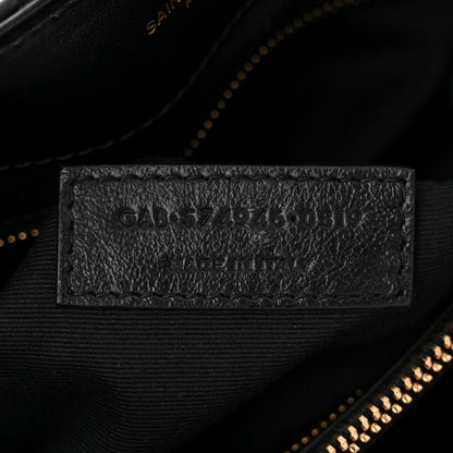 Saint Laurent Calfskin Y Quilted Monogram Medium Loulou Chain Satchel Black 6 of 9