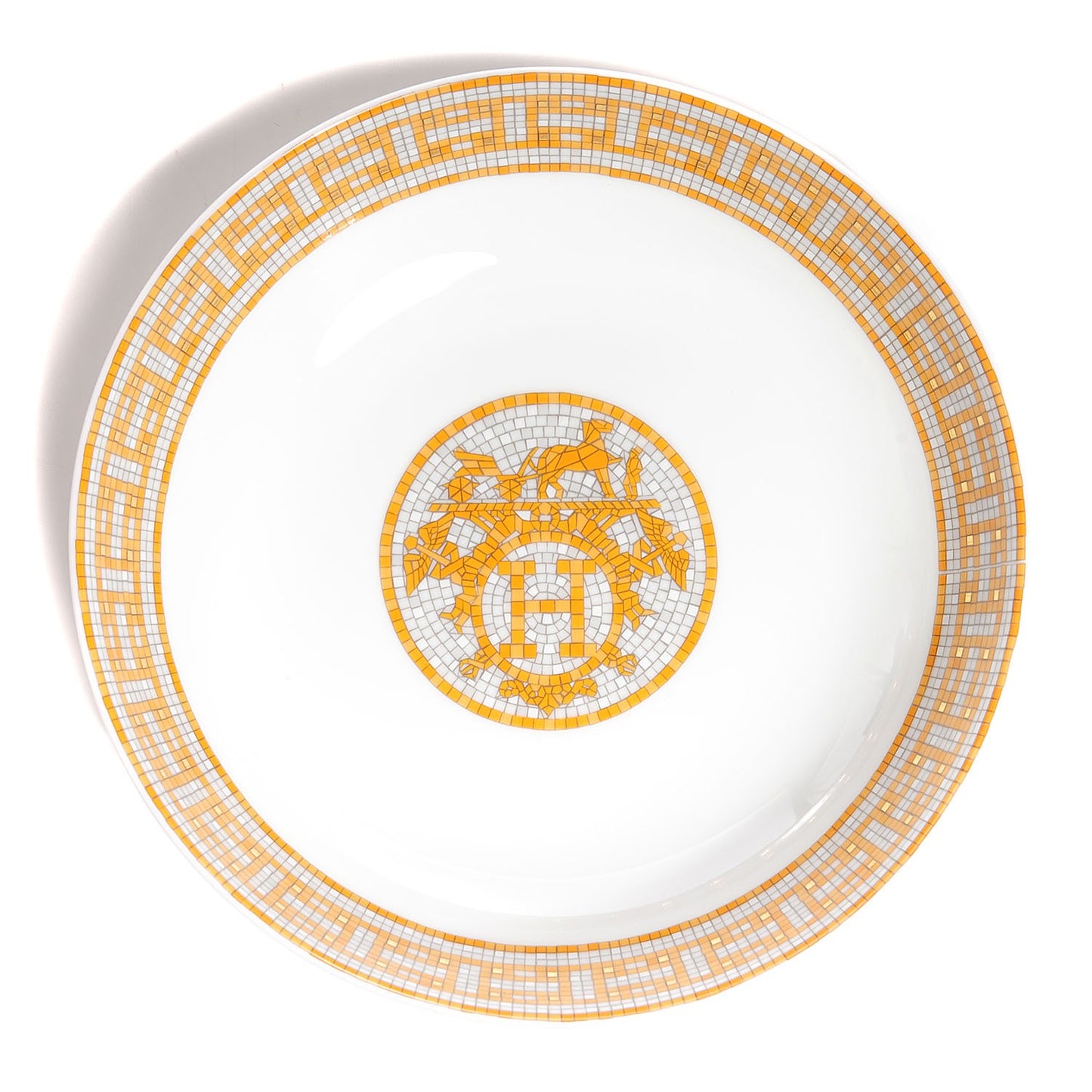 Porcelain Mosaique au 24 Calotte Plate Set of 2