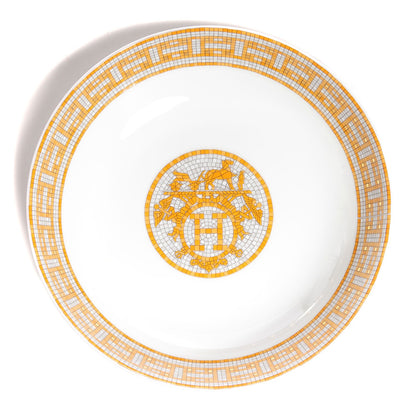 Hermes Porcelain Mosaique au 24 Calotte Plate Set of 2 1 of 4