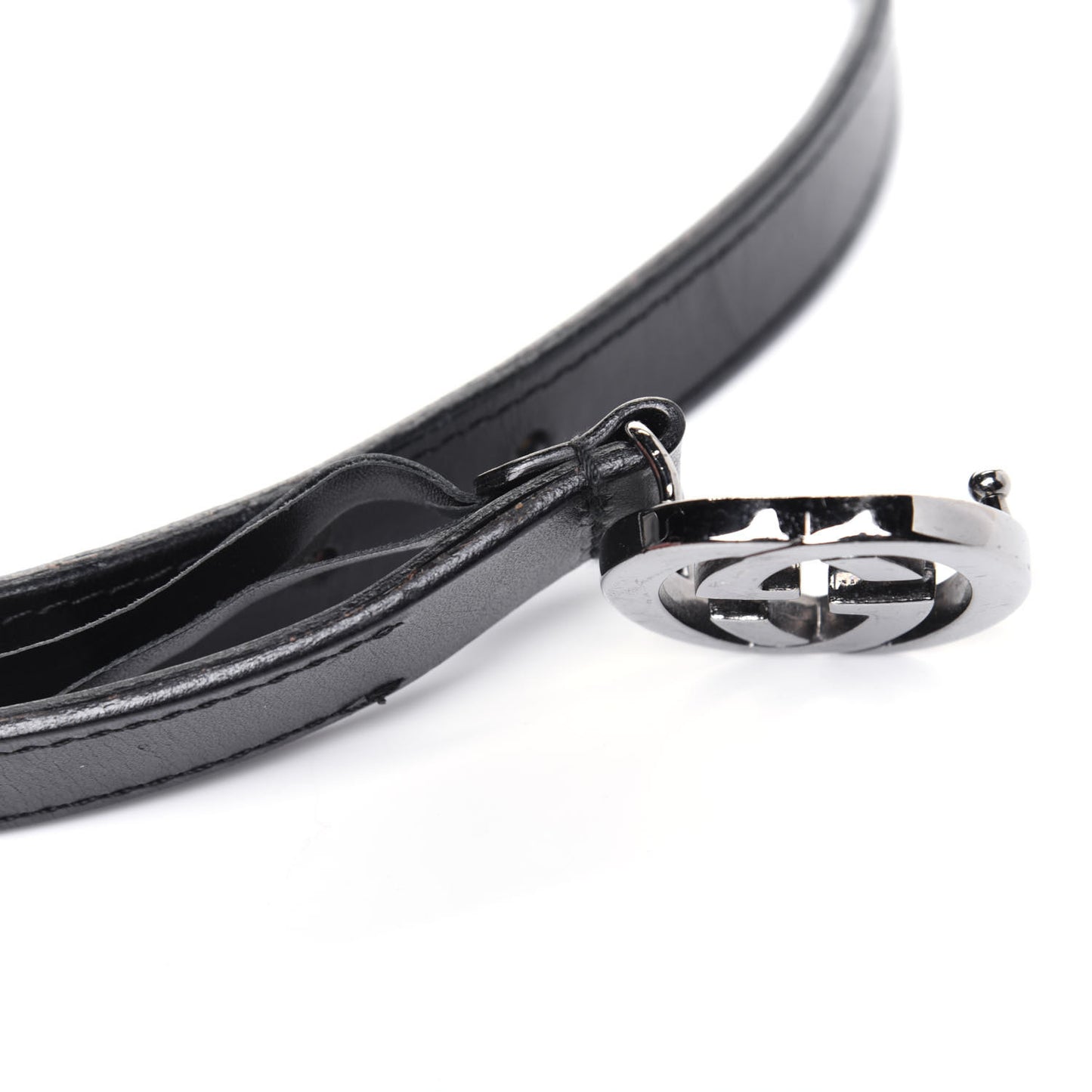 Calfskin Interlocking G Belt 75 30 Black