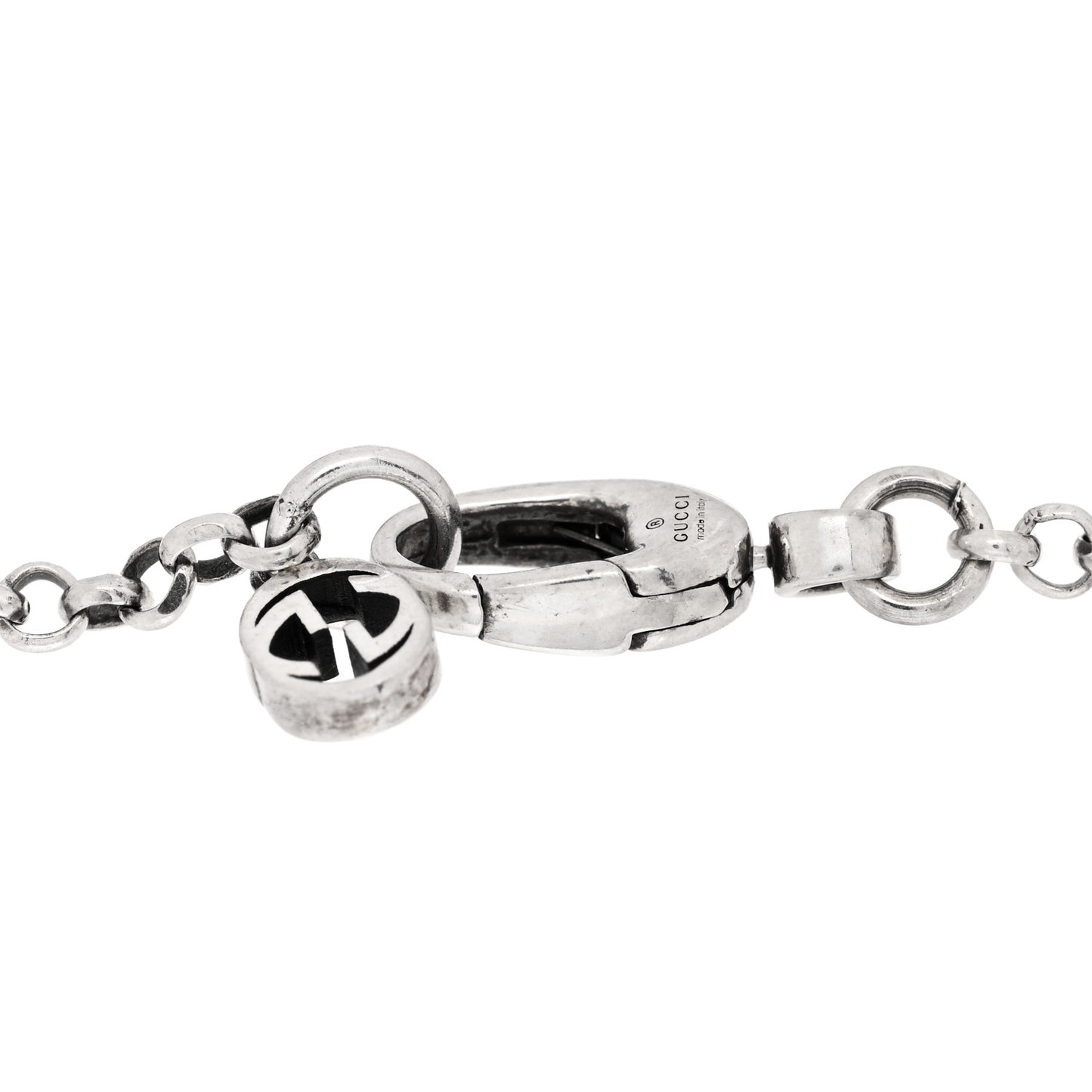Sterling Silver Double G Key Bracelet