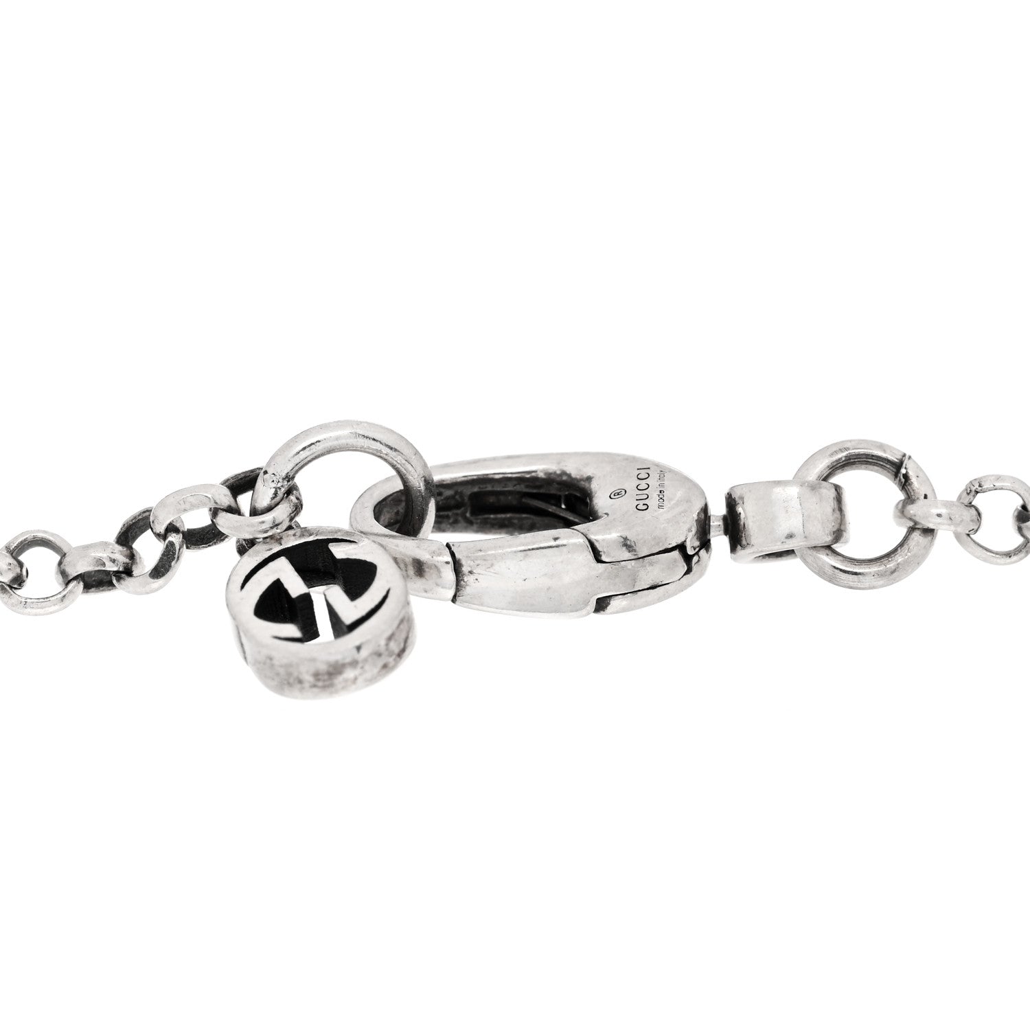 Gucci Sterling Silver Double G Key Bracelet 3 of 3