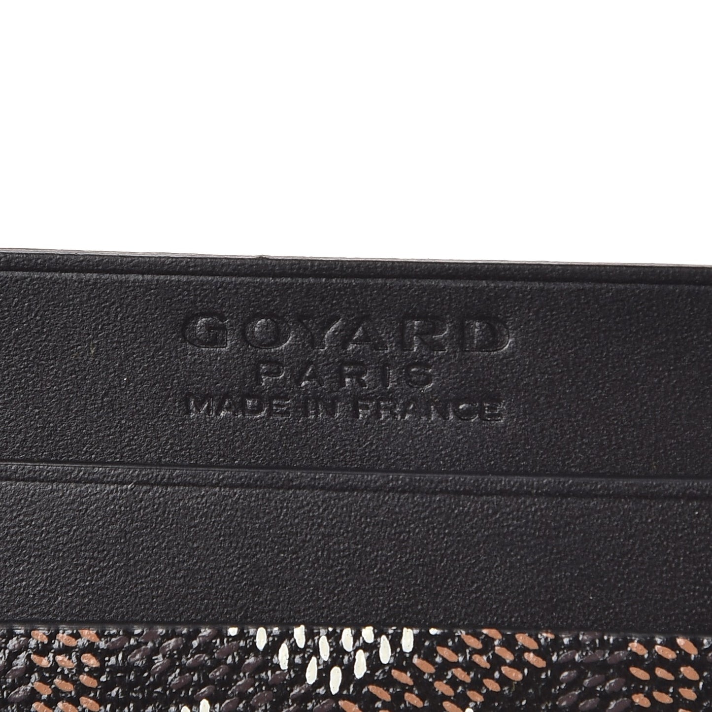 Goyardine Saint Sulpice Card Holder Black