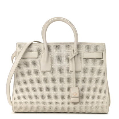 Saint Laurent Calfskin Studded Small Sac De Jour White 1 of 20