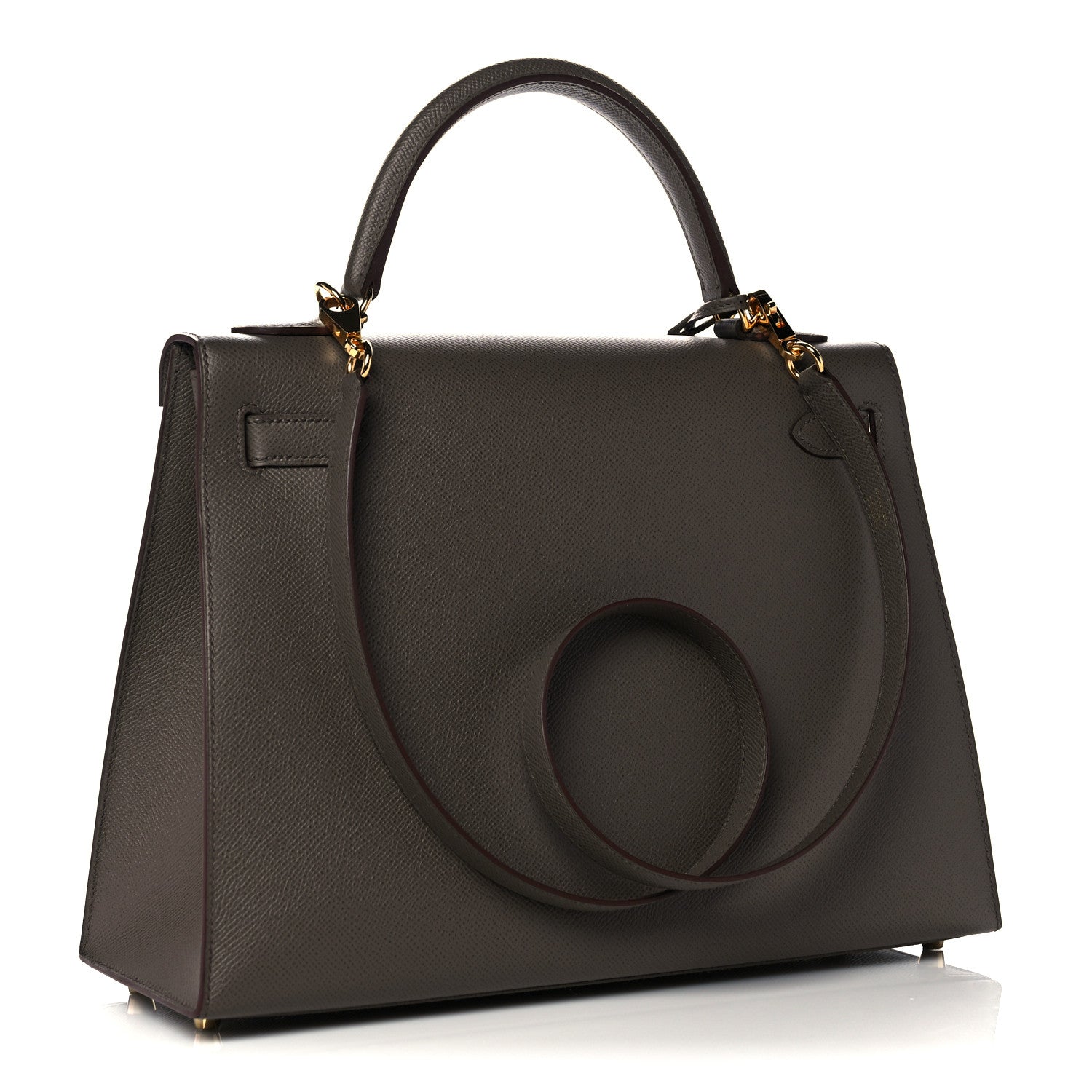 Hermes Epsom Kelly Sellier 32 Etain 3 of 11