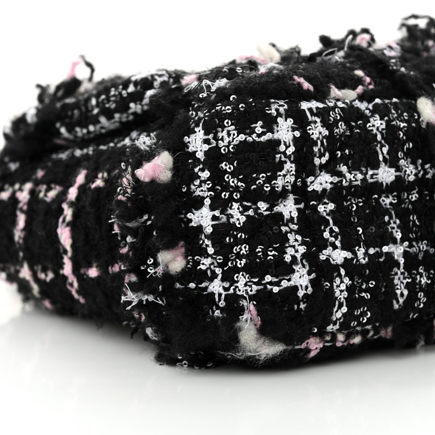 Chanel Tweed Sequin Quilted Medium Chanel 19 Flap Black Multicolor 9 of 10