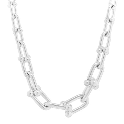 Tiffany Sterling Silver HardWear Graduated Link Necklace 2 of 5