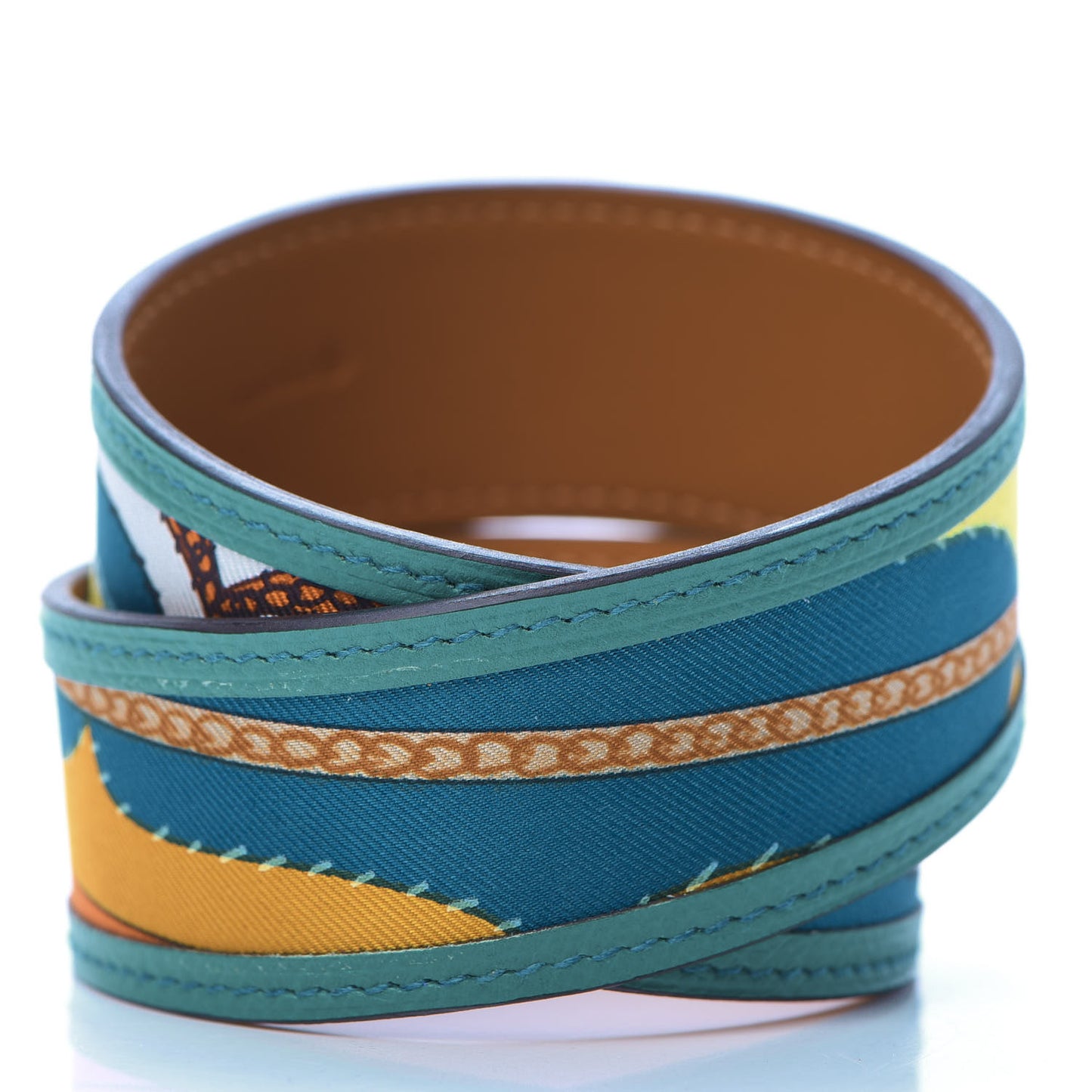 Calfskin Silk Petit H Double Loop Bracelet PM