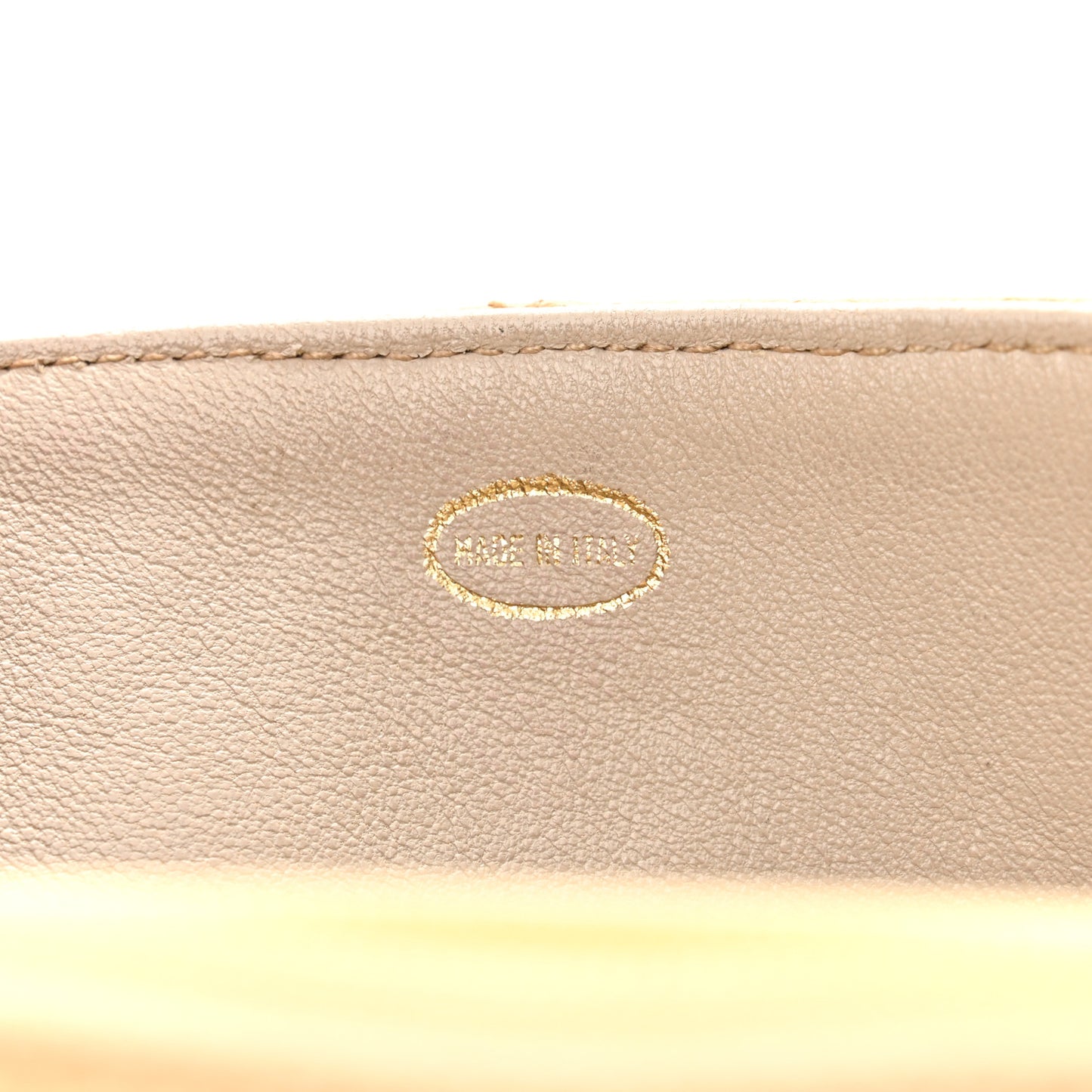 Caviar Quilted Small Single Flap Beige