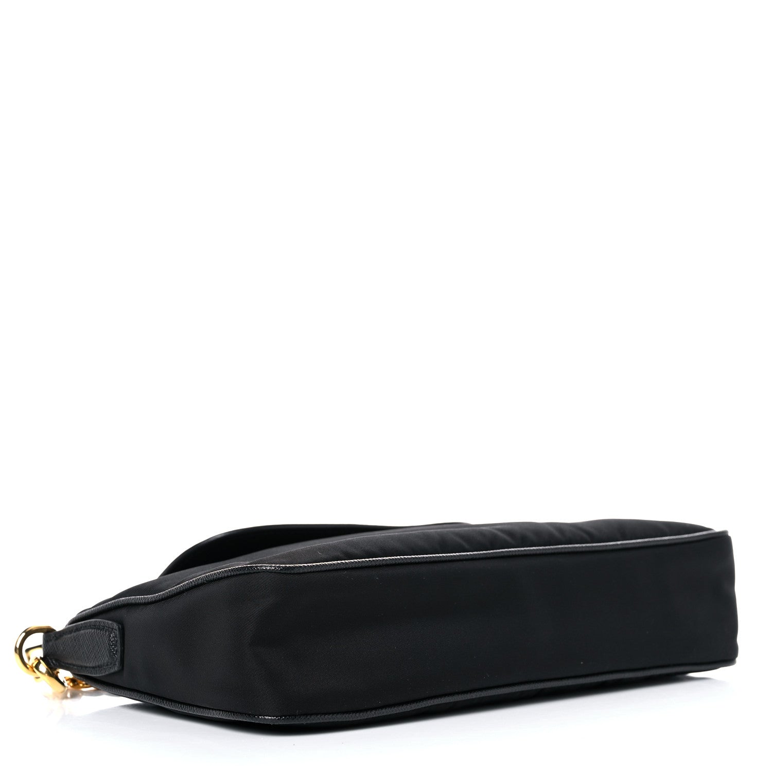 Prada Tessuto Nylon Saffiano Crossbody Bag Black 3 of 7