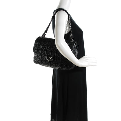 Chanel Vinyl Rock In Moscow Single Flap Black 2 of 7