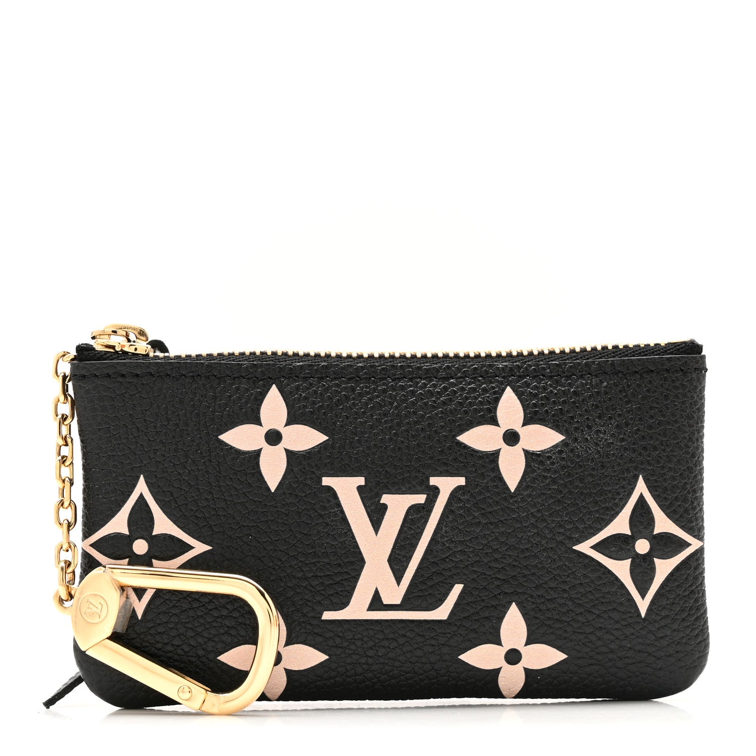 Louis Vuitton Empreinte Monogram Giant Key Pouch Black Beige 1 of 9