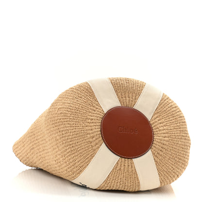 Chloe Raffia Large Woody Tote White 4 of 9