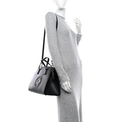Gucci Dollar Calfskin Large Soho Top Handle Satchel Black 2 of 14