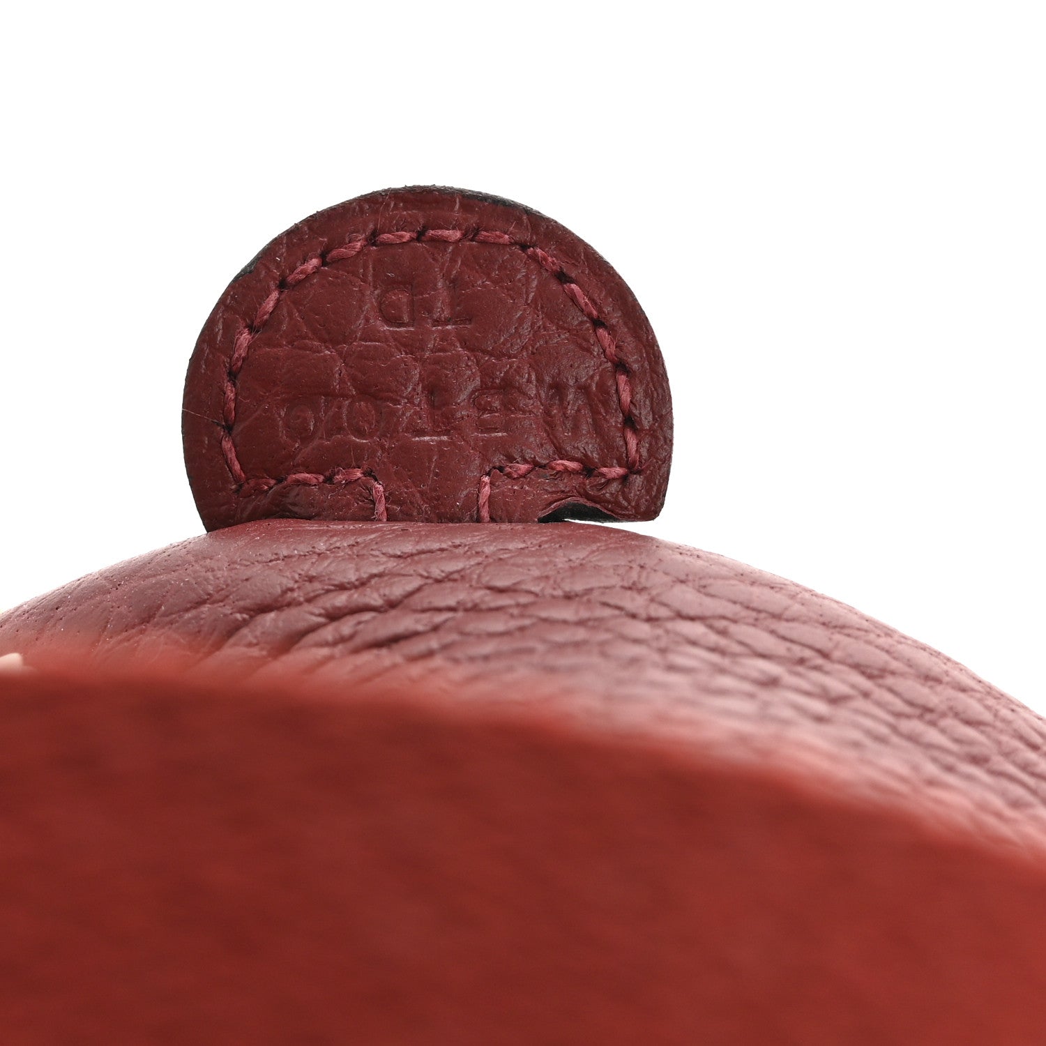 Hermes Taurillon Clemence Evelyne TPM Rouge H 7 of 11