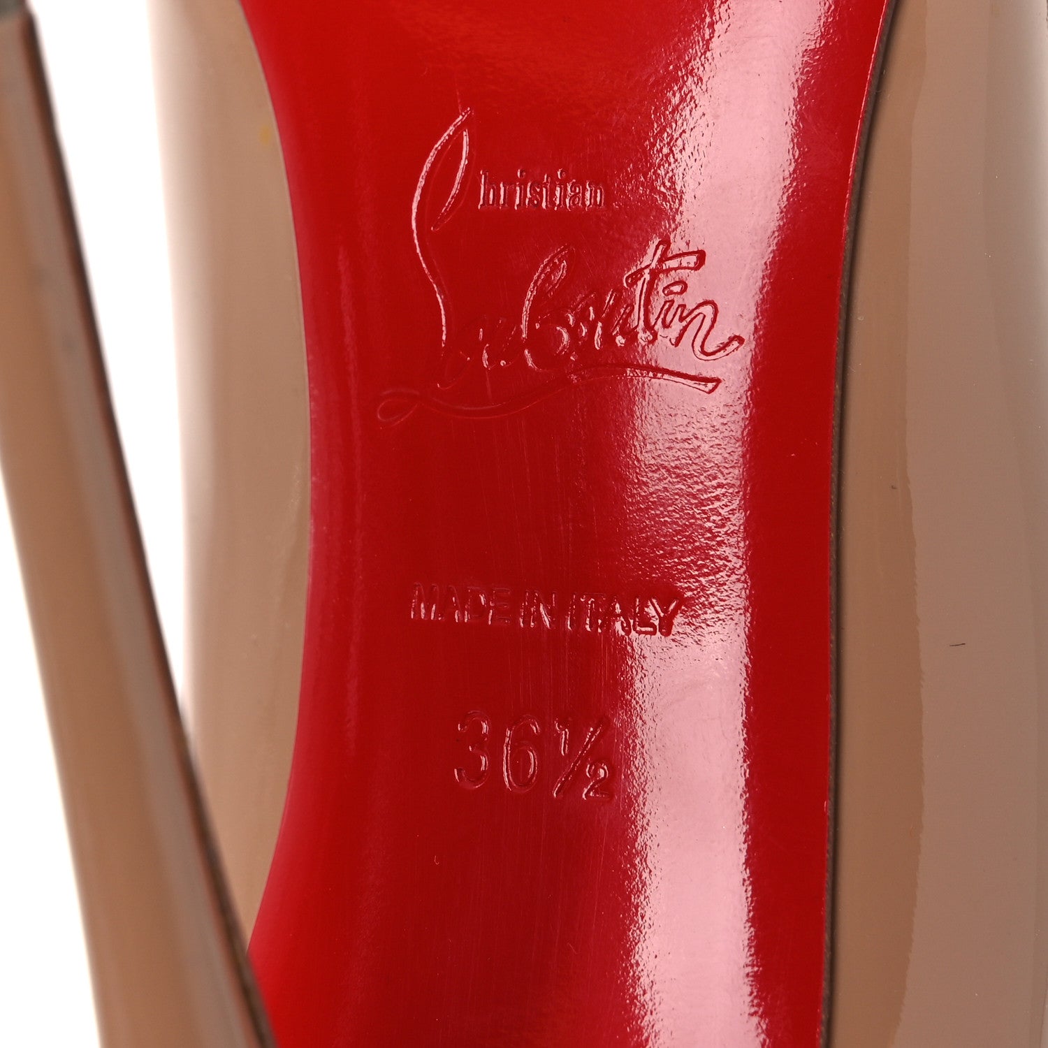Christian Louboutin Patent So Kate 120 Pumps 36.5 Nude 8 of 9