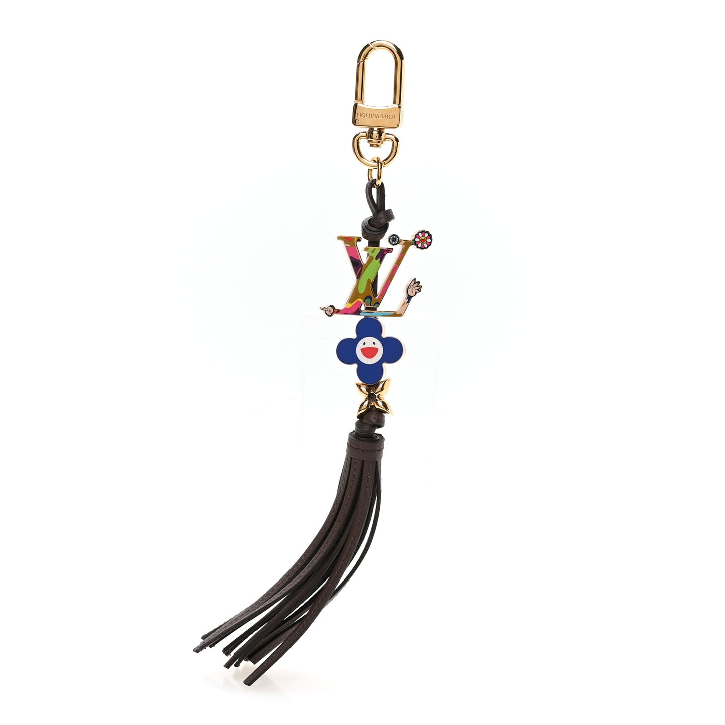LV X TM LV Bloom Superflat Key Holder Multicolor