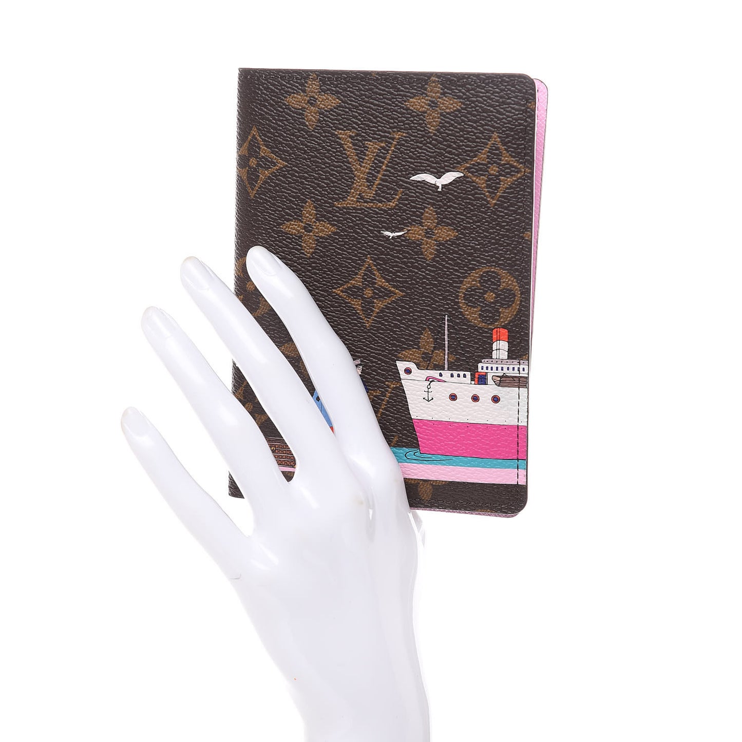 Monogram 2016 Christmas Animation Passport Cover Rose Ballerine