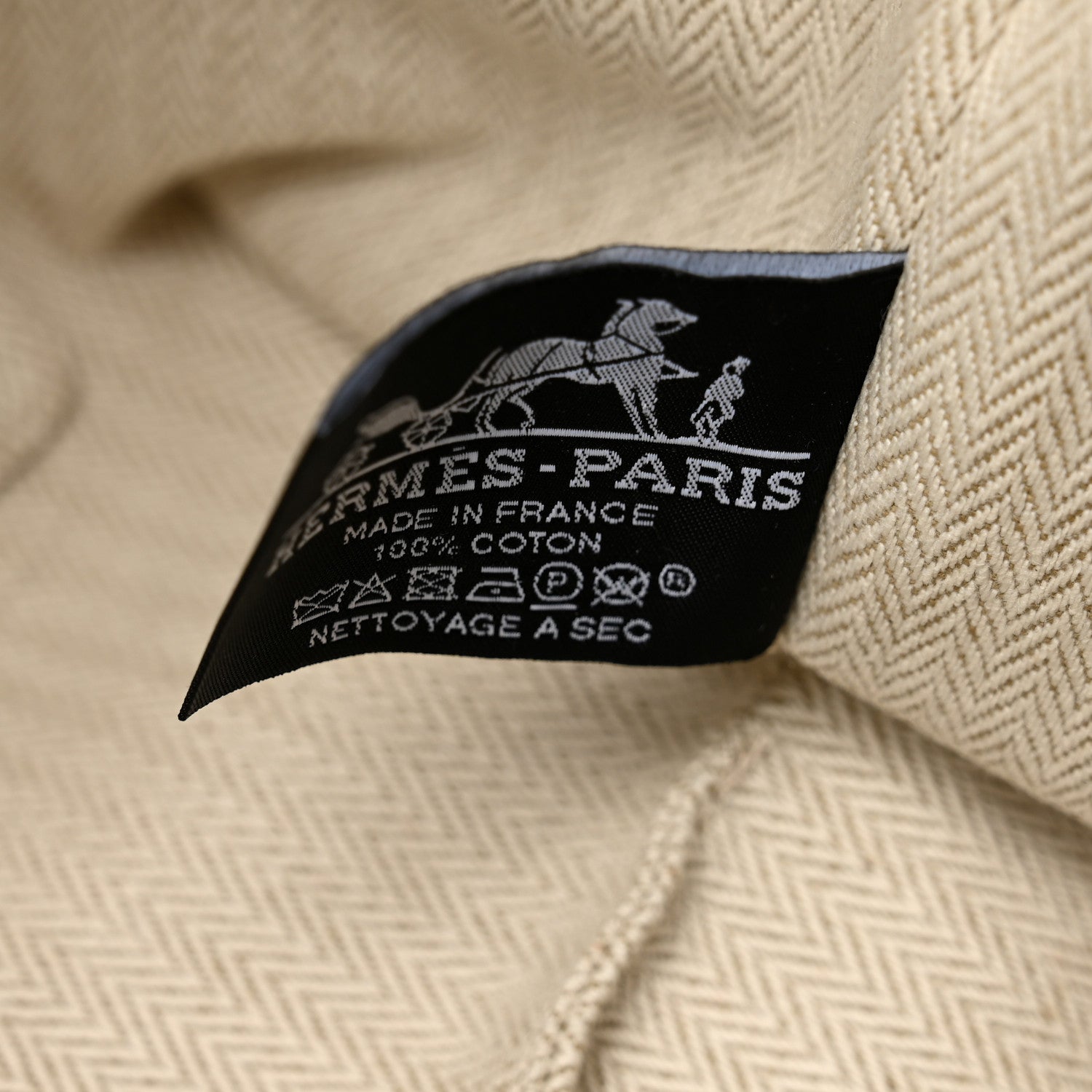 Hermes Canvas Large Bride-A-Brac Pouch Natural 6 of 6