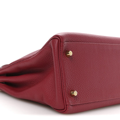 Hermes Togo Kelly Retourne 32 Rubis 9 of 10