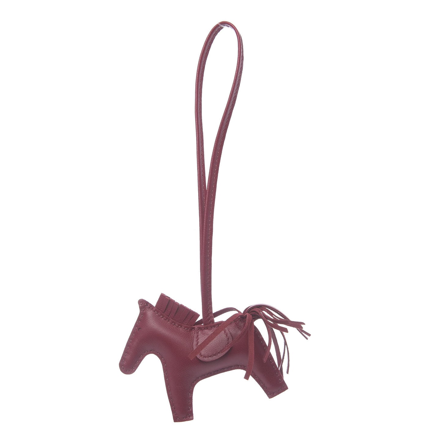 Milo Lambskin Grigri Rodeo Horse Bag Charm PM Rubis
