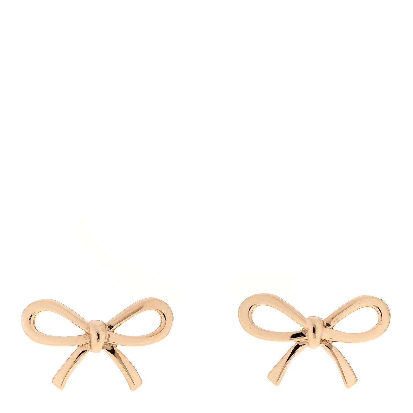 18K Rose Gold Bow Earrings