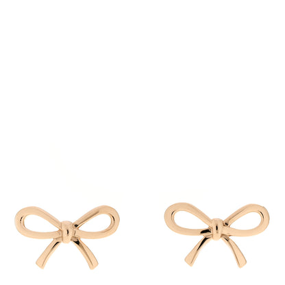 Tiffany 18K Rose Gold Bow Earrings 1 of 4