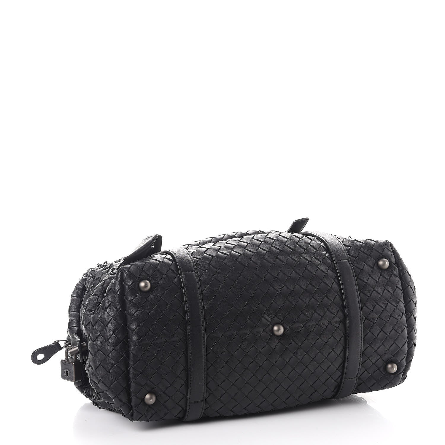 Bottega Veneta Nappa Intrecciato Montaigne Rings Satchel Nero Black 4 of 8