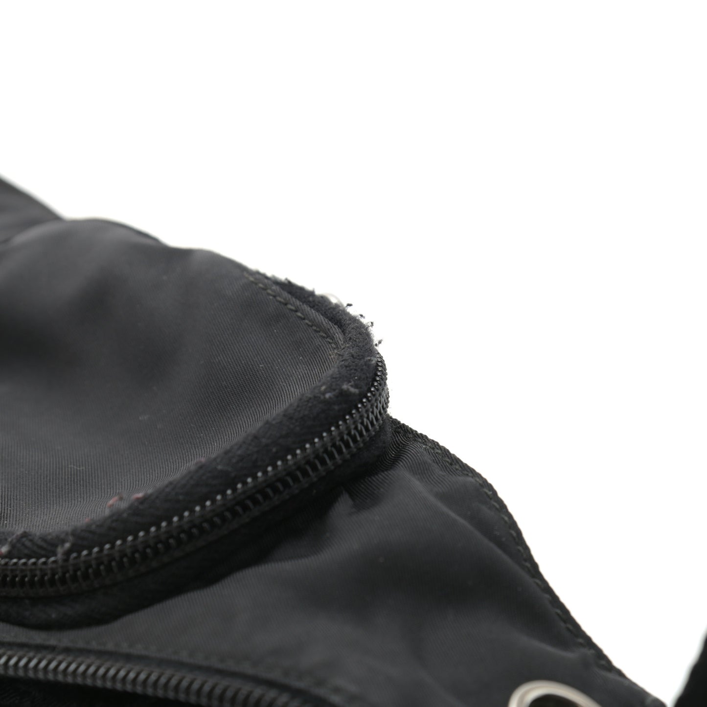 Nylon Tessuto Vela Messenger Bag Black