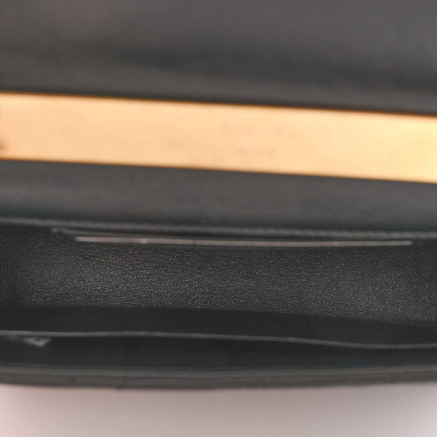 Chanel Lambskin Enamel Quilted Top Handle Flap Phone Holder With Chain Black 5 of 9