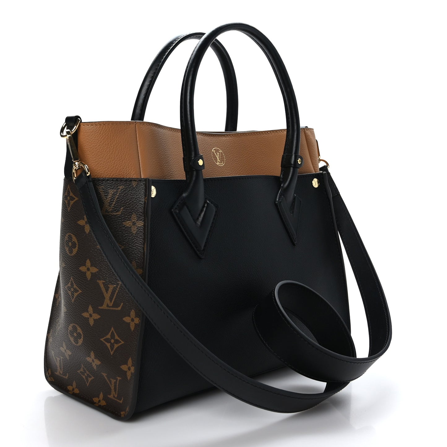 Calfskin Monogram On My Side Black