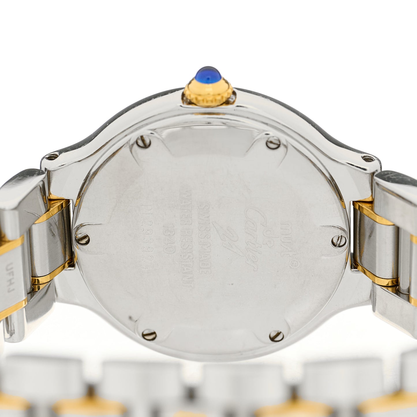 Stainless Steel 18K Yellow Gold 28mm Must de 21 Quartz Watch