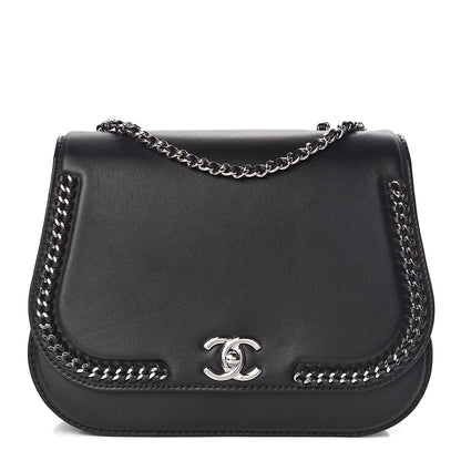 Chanel Calfskin Medium Braided Chic Flap Black 1 of 11