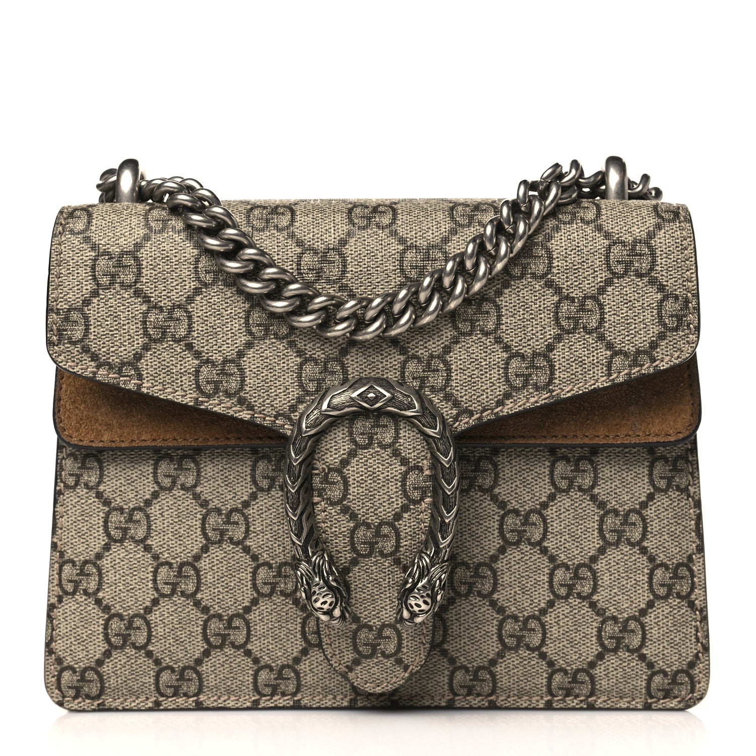 Gucci GG Supreme Monogram Mini Dionysus Shoulder Bag Taupe 1 of 9