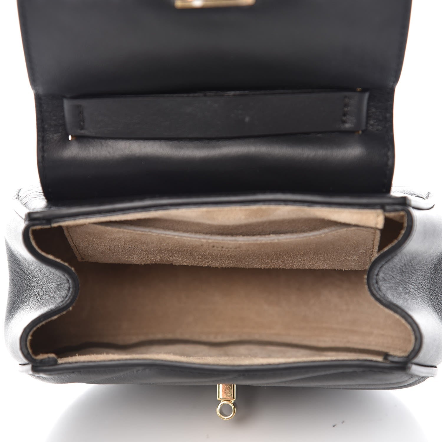 Chloe Calfskin Quilted Nano Drew Bijou Shoulder Bag Black 4 of 6