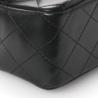 Chanel Lambskin Quilted Mini Rectangular Flap Black 9 of 11