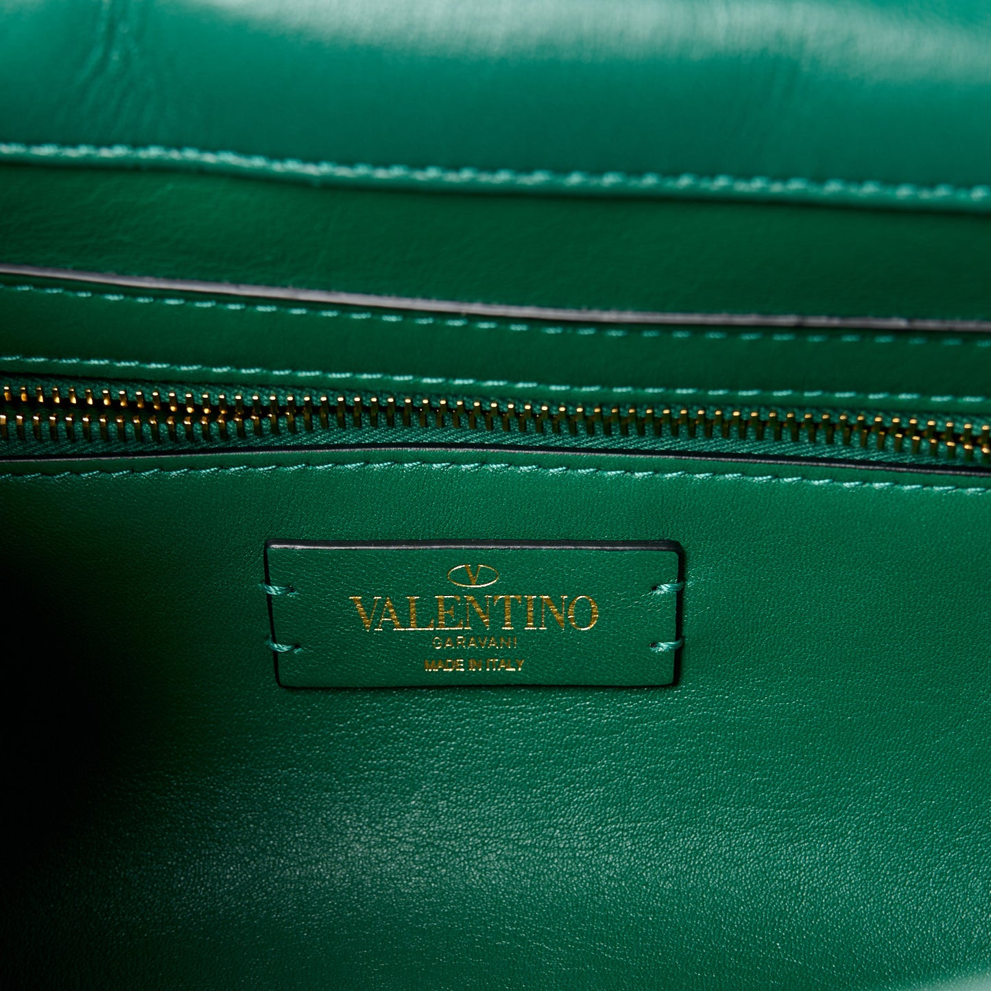 Nappa Large Roman Stud Shoulder Bag Jungle