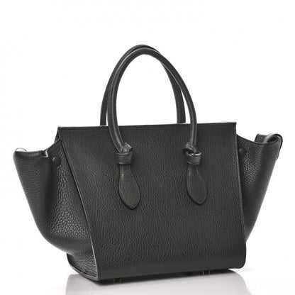 Celine Crisped Calfskin Mini Tie Knot Tote Dark Green 10 of 14