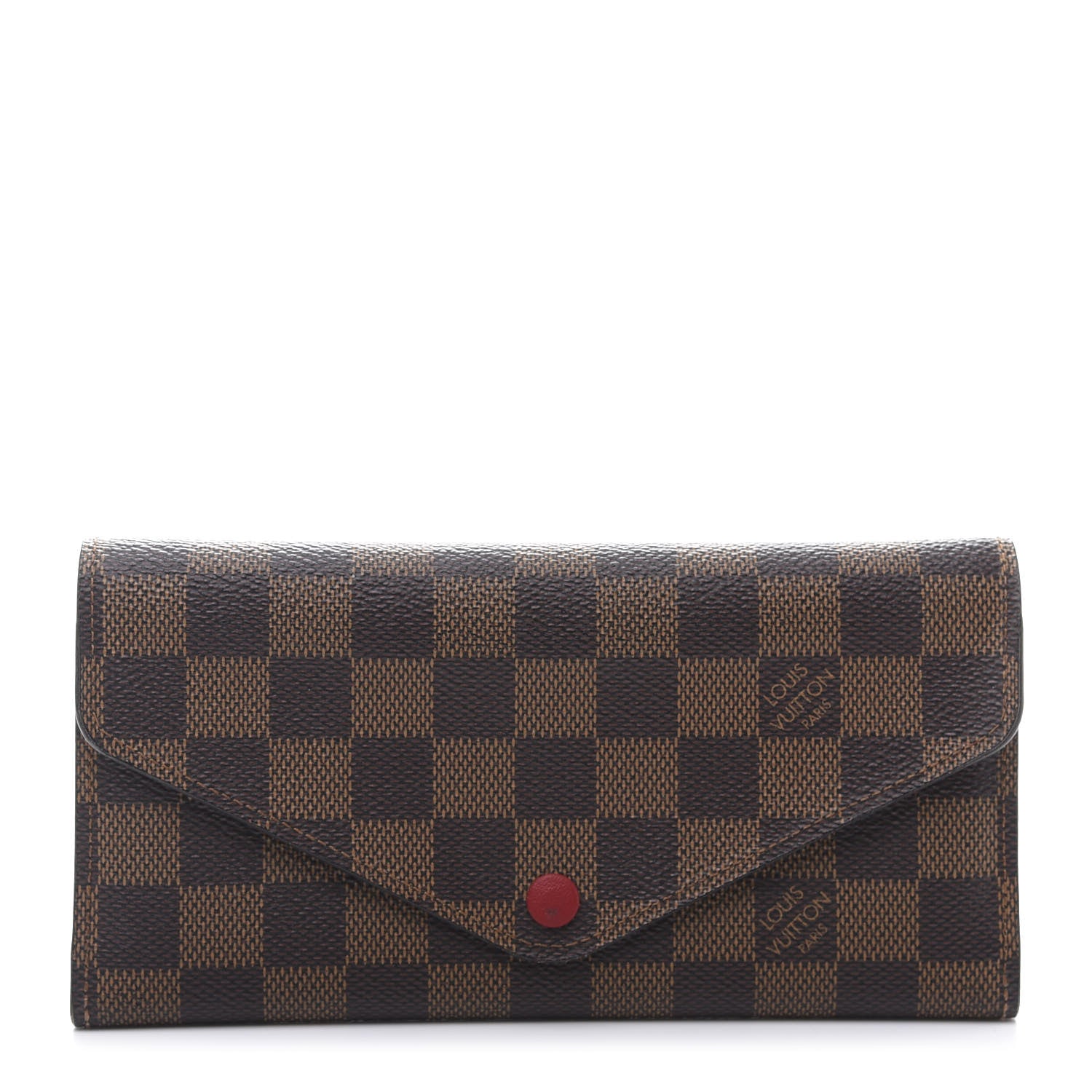 Louis Vuitton Damier Ebene Josephine Wallet Red 1 of 14