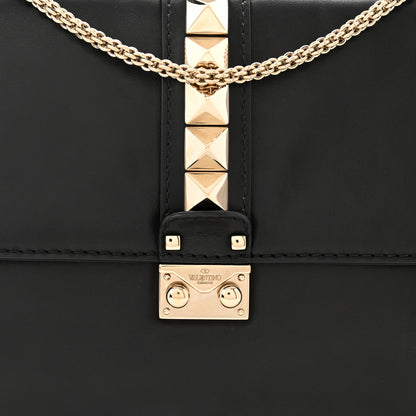Valentino Garavani Vitello Large Glam Lock Rockstud Flap Black 7 of 9