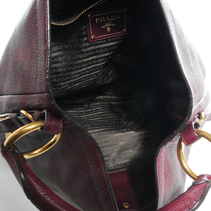Prada Vitello Daino Hobo Amaranto 5 of 10