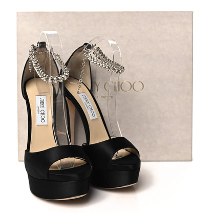 Jimmy Choo Satin Crystal Max Bing 150 Pumps 40 Black 9 of 9