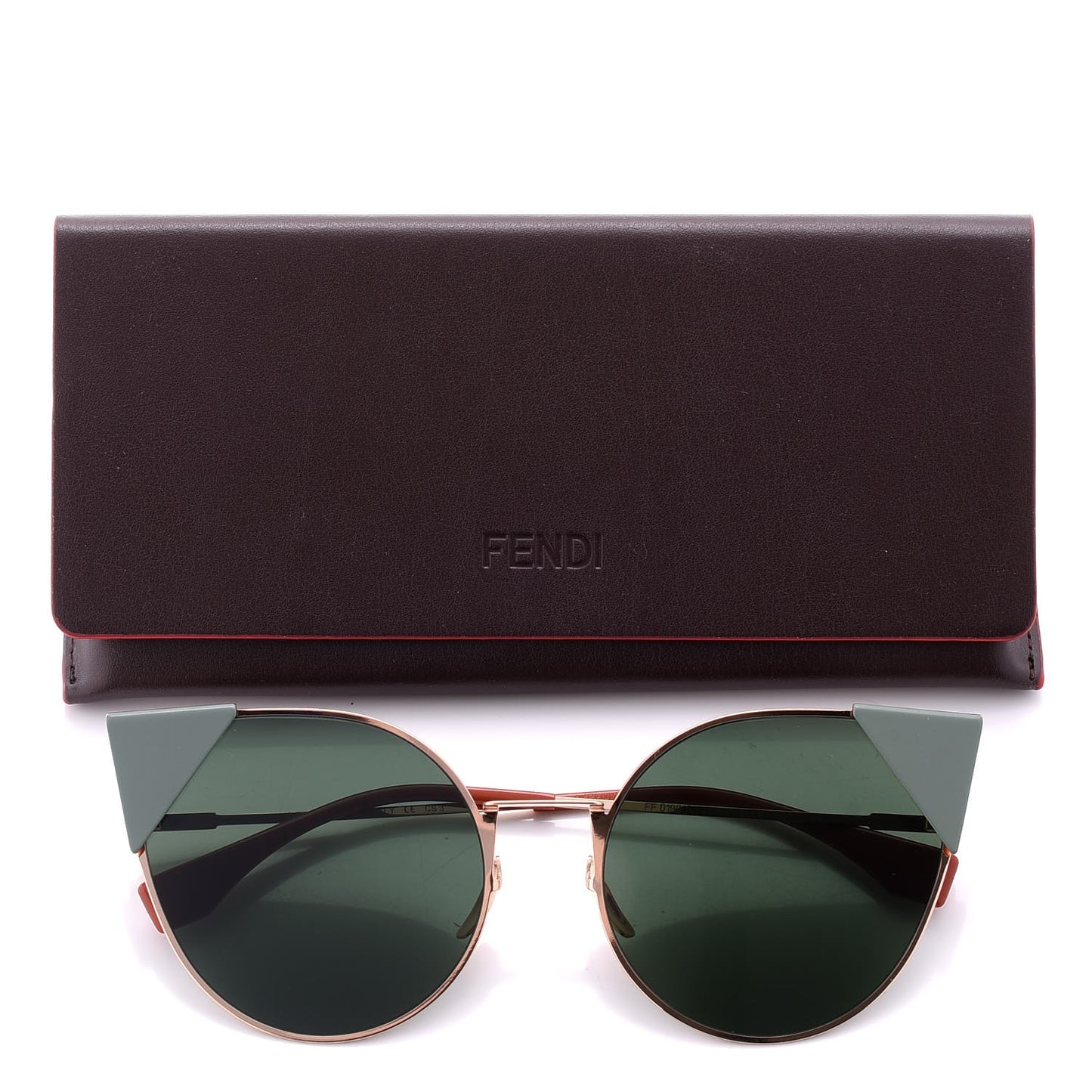 Iridia Sunglasses FF 0190 Rose Gold Green
