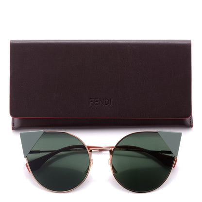 Fendi Iridia Sunglasses FF 0190 Rose Gold Green 7 of 7