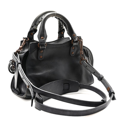 Balenciaga Smooth Calfskin Neo Classic Rust Hardware Mini City Navy 3 of 9