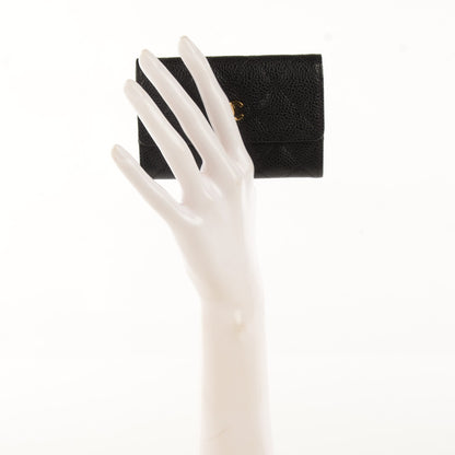 Chanel Caviar Quilted Flap Card Holder Black 2 of 7